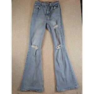 Levi’s 70s High Flare Jeans Women’s W25 L32 Light Wash Distressed